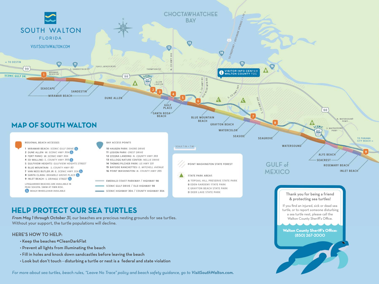 Safety flyer Map